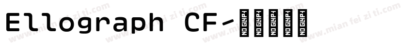Ellograph CF字体转换